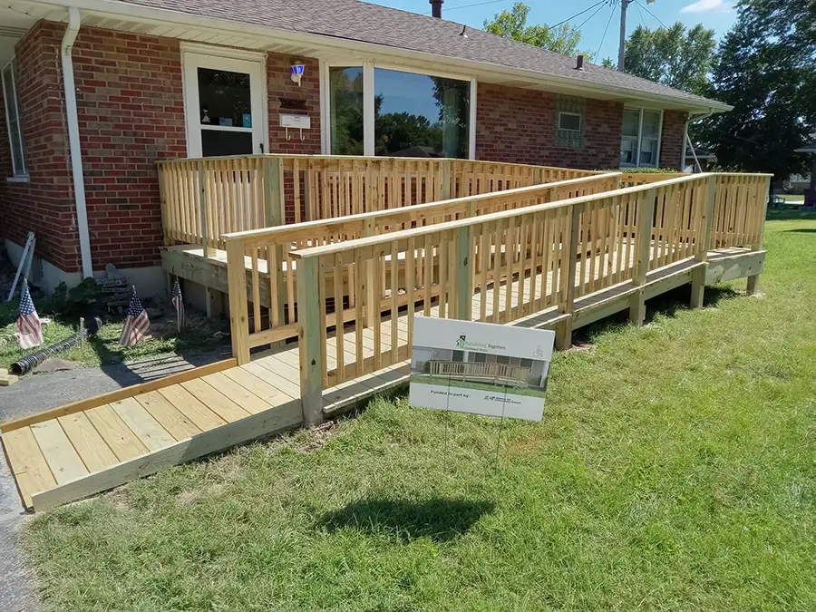 Rebuilding Together completed wheelchair ramp project, Wheelchair ramp initiative - Southwest Illinois