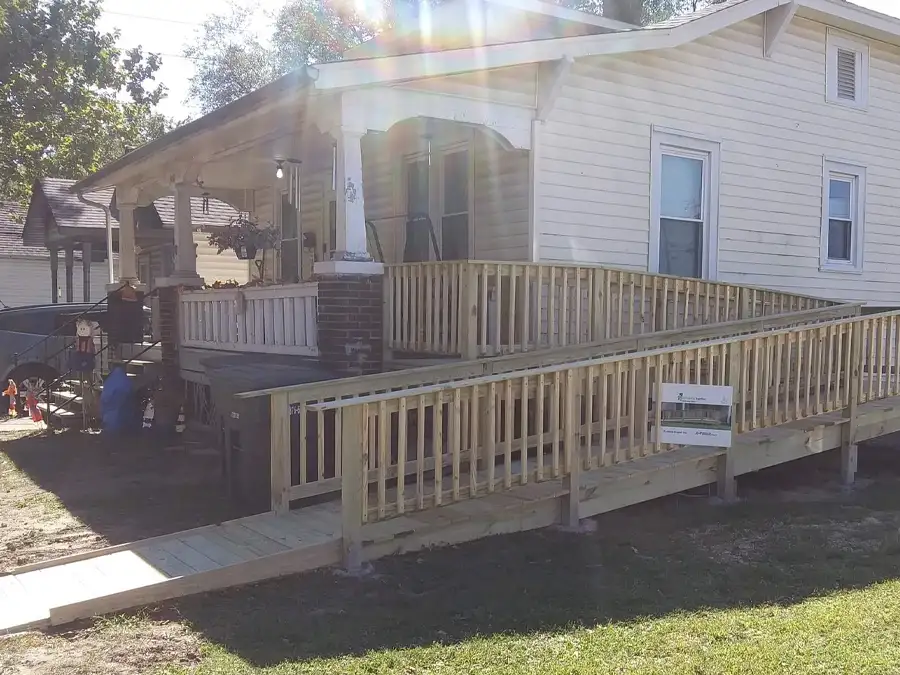 Rebuilding Together Southwest Illinois - large wheelchair ramp project - AFTER - September 2022